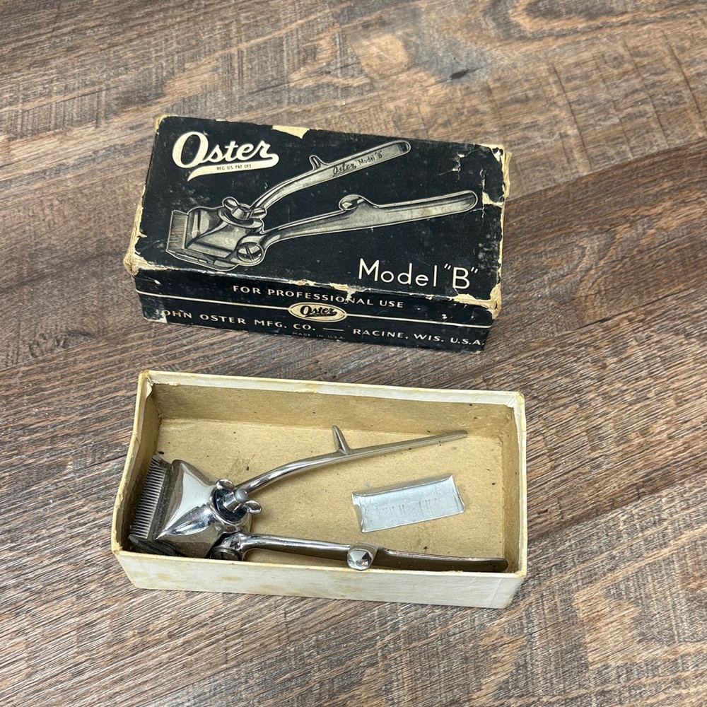 Oster Silver Manual Hair Clipper with Original Box - Silver